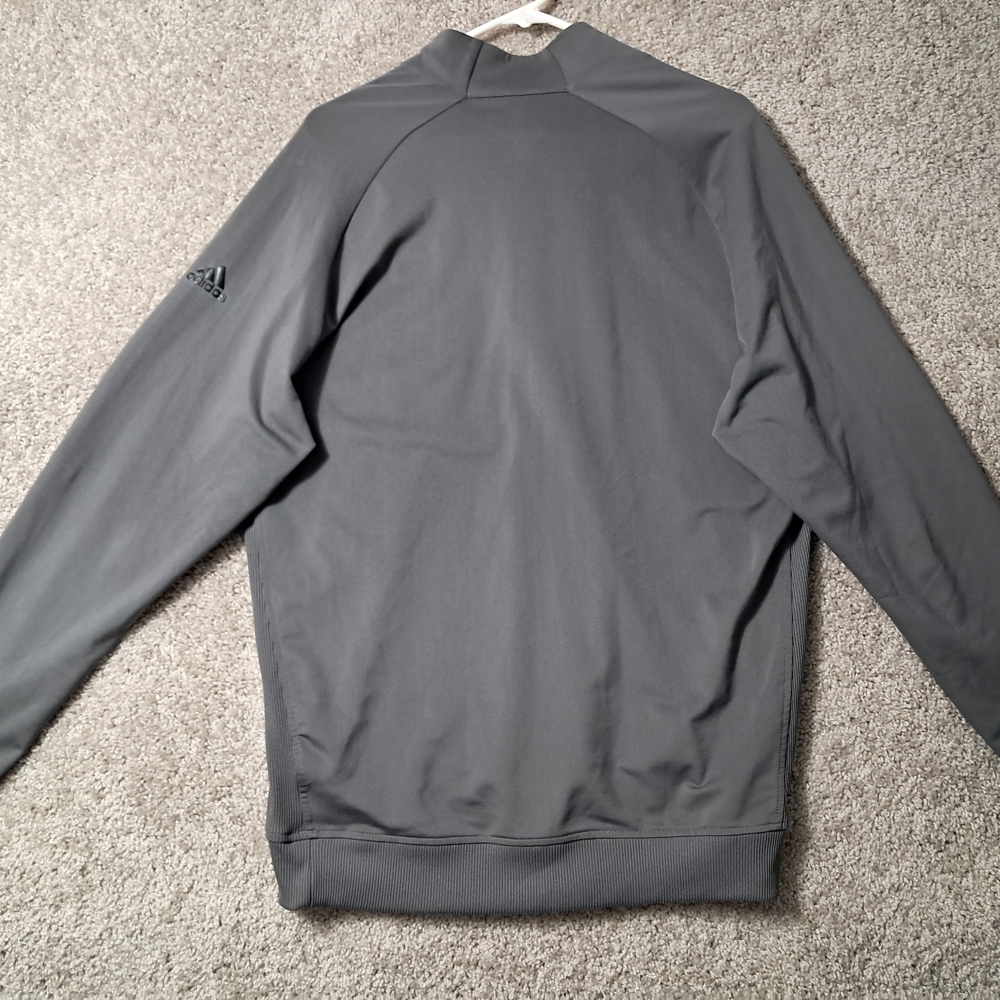 Adidas Mens Medium Gray Zip Up Sweater - Picture 10 of 14